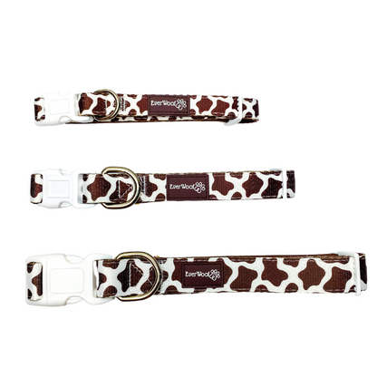 Chocolate Cow Collar