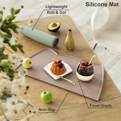 Silicone Pet Feeding Mat – Waterproof Non-Slip Bowl Mat, 36 Options