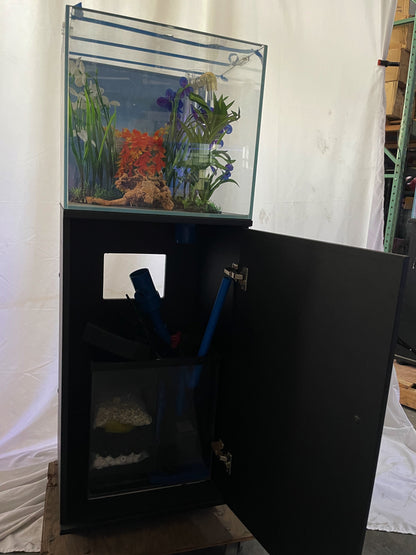 ULTRA CLEAR GLASS - 18 gallon cube fish tank aquarium full setup w/ filtration