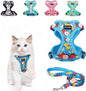 Cat Harness and Leash Set Escape Proof Reflective Adjustable Vest