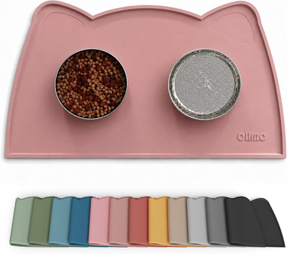 Silicone Pet Feeding Mat – Waterproof Non-Slip Bowl Mat, 36 Options