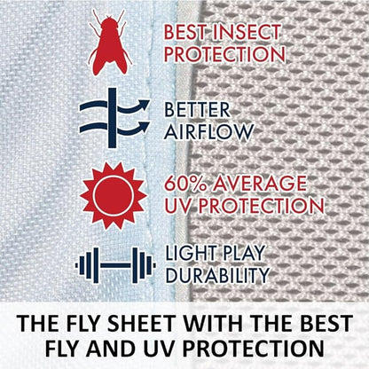 Schneiders Adjusta-Fit Mosquito Mesh Hybrid II Horse Fly Sheets | Ultimate Insect & UV Protection for Equine Comfort