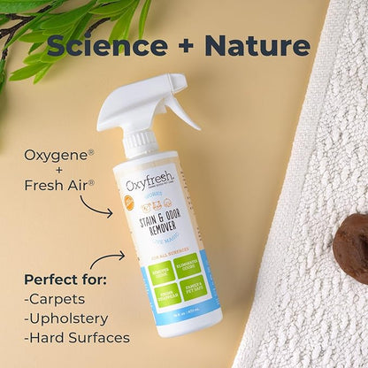 Oxyfresh Advanced Pet Stain Remover & Urine Odor Eliminator – Fast Acting Pet Odor Eliminator for All Surfaces - Best Way to Remove Stains - Dog & Cat Urine Neutralizer