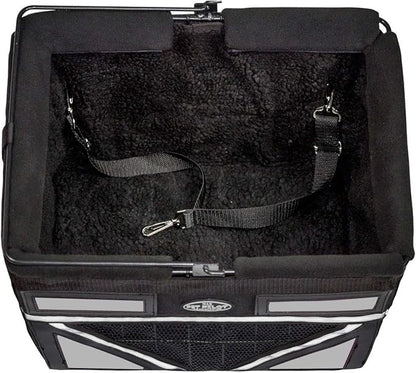 TRAVELIN K9 Pet-Pilot MAX Dog Bicycle Basket Carrier | 8 Color Options for Your Bike (Silver/Grey)