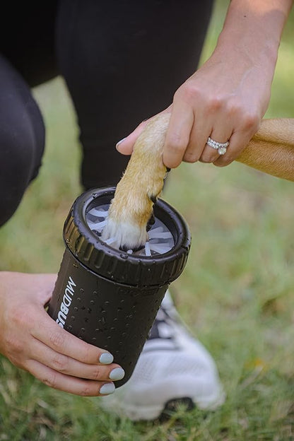 Dexas Medium Dog Paw Cleaner, Matte Black - Premium Quality Pet Supplies and Dog Accessories - Easy to Use and Clean MudBuster for Dogs - Patented Product - BPA Free