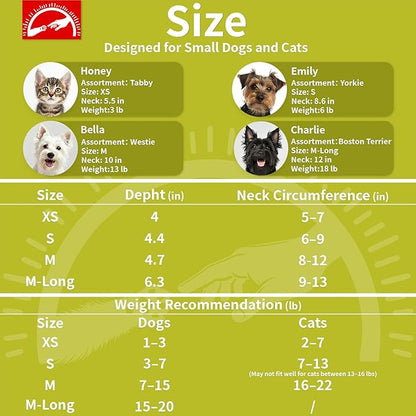 Agape Soft Dog Cone for Small Dogs & Cats, Comfy Dogs Recovery Collar After Surgery, Adjustable E Collar Alternative to Stop Licking, Protective Elizabethan Cones for Pup&Kitty, Comfortable Dog Cones