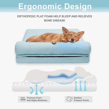 Tinaco Orthopedic Dog Couch Bed for Large Dogs, Cats - XX-Large, Washable, Removable Cover