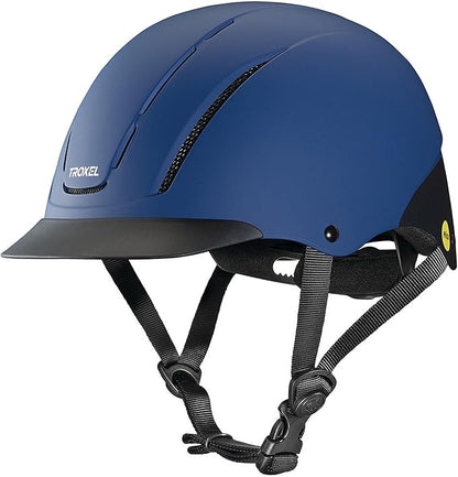 Troxel Spirit MIPS Technology Full Coverage Horse Riding Helmet, Horseback Riding Gear for Equestrians, Small (6-1/2-6-7/8), Navy Duratec