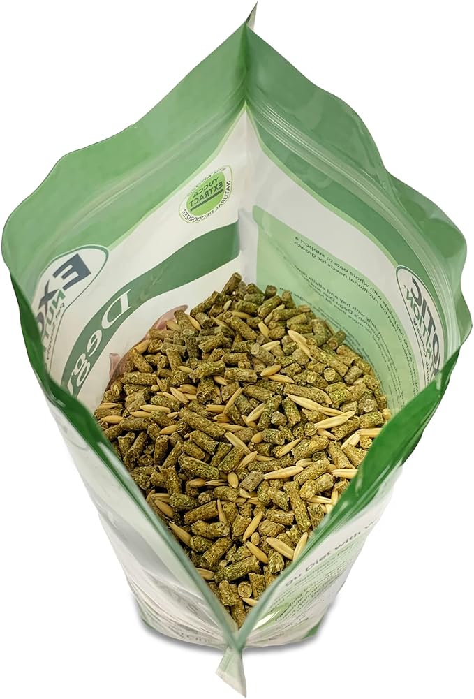Exotic Nutrition Degu Diet (2.5lb) - Nutritionally Complete Healthy Pellet Diet with Whole Oats - for Domesticated Pet Degus