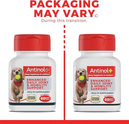 Plus, Mobility, Hip, and Joint Supplement for Dogs, Green-Lipped Mussels and Krill Oil - Dog Joint Supplement, Better and Faster Than Glucosamine and Chondroitin, 90 Soft Gels