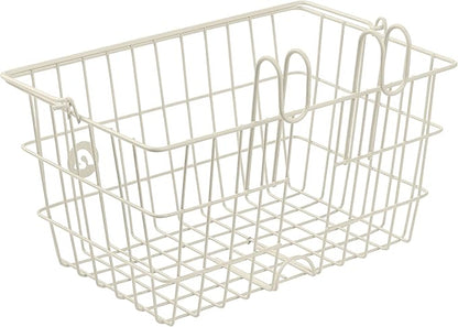 Retrospec Apollo-Lite Lift-Off Bike Basket - Detachable Steel Handlebar Basket with Carrying Handle for Commuting, Shopping & Beach Trips - 14.5in x 9.5in Weather-Resistant Biking Gear