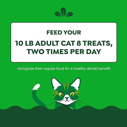 Greenies Feline Dental Cat Treats, Tempting Tuna Flavor, 21 oz. Tub