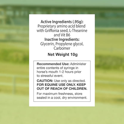 SynChill AF Calming Gel for Nervous Horses - Single Serving - Advanced Formula with L-Theanine, Increased Potency, 100% Natural Supplement, Disposition & Confidence Support for Horses - 25 Pack