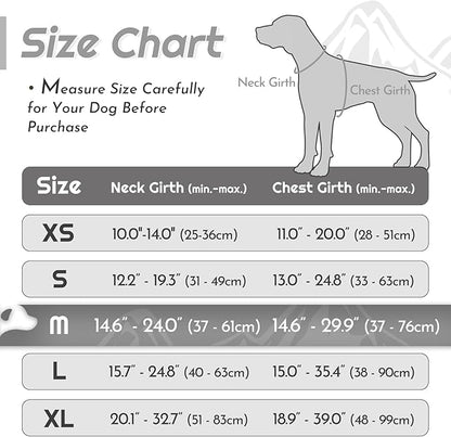 Eagloo Dog Harness Medium Sized Dog, No Pull Service Vest with Reflective Strips and Control Handle, Adjustable and Comfortable for Easy Walking, No Choke Pet Harness with 2 Metal Rings, Grey, M