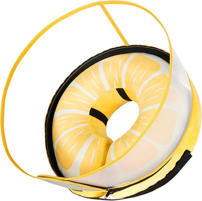 Inflatable Dog Cone Collar with Detachable Enhanced Anti-Licking Shield, Soft Neck Donut Collar for Dogs After Surgery, Adjustable Dog Cone Alternative for Large Medium Small Dogs & Cats