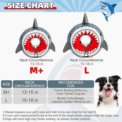 KOOLTAIL Dog Cone Collar Alternative After Surgery, Soft Inflatable Dog Neck Cone for Medium Large Dogs, Adjustable Pet Donut Recovery E Collar with Enhanced Anti-Licking Does Not Impede Vision M
