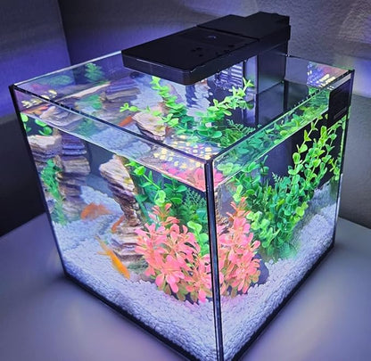 Level One Pets Duo 2 in 1 Submersible Aquarium Filter with LED Light (Up to 3 Gallons)