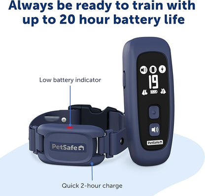 PetSafe Pro Dog Trainer with Remote – Waterproof Training Collar – 1000 ft Range – Tone, Vibration and 19 Levels of Static - Add-A-Dog Compatible – Sleek Remote Training Collar