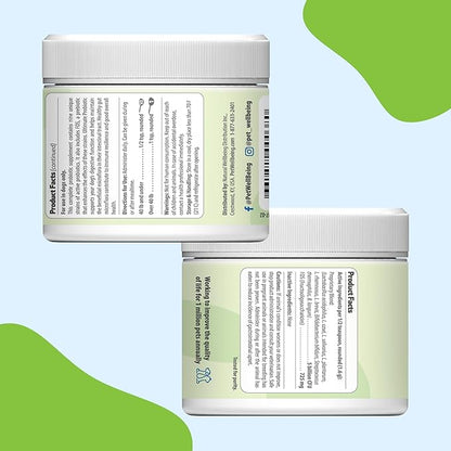 Pet Wellbeing - Ultimate Probiotic 9 Strains for Cats and Dogs - Natural Support for Digestion and Urinary Tract Health 160 Grams.