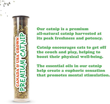 Meowijuana Lady Bug Bundle | Get Sprung Refillable Lady Bug Toy and Garden Pawty Catnip Blend | Promotes Play and Cat Health | Includes North American Organic Catnip