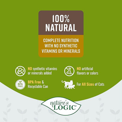 Nature'S Logic 24 Count Feline Turkey Canned Food, 24-5.5 Oz