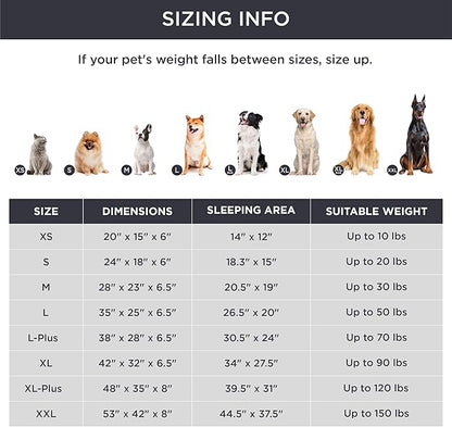 Bedsure Small Orthopedic Dog Bed - Washable Bolster Dog Sofa Beds for Small Dogs, Supportive Foam Pet Couch Bed with Removable Washable Cover, Waterproof Lining and Nonskid Bottom Couch, Dark Grey