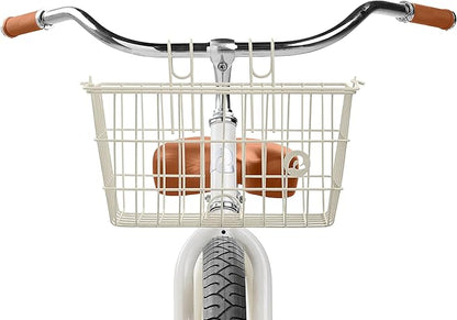 Retrospec Apollo-Lite Lift-Off Bike Basket - Detachable Steel Handlebar Basket with Carrying Handle for Commuting, Shopping & Beach Trips - 14.5in x 9.5in Weather-Resistant Biking Gear
