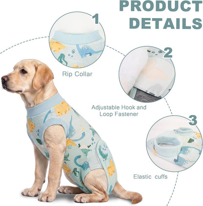 Female Dog Recovery Suit After Spay – 3 Patterns, S–2XL