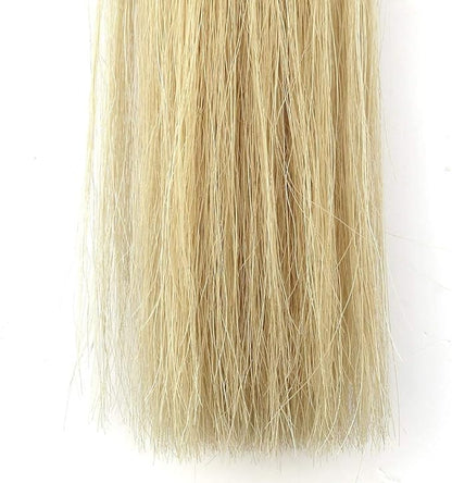 Horse Tail Extensions with Braided Horsehair Loop, Blunt Cut Bottom, 28-30 inches Long and 3/8 lb Weight