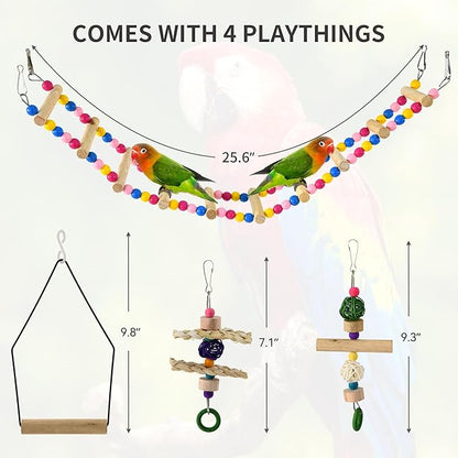 YITAHOME 62 inch Metal Bird Cage, Large Parakeet Cages for Parrot, Cockatiel, Lovebird, Pigeon with Roof Top, Rolling Stand and Hanging Accessories, White