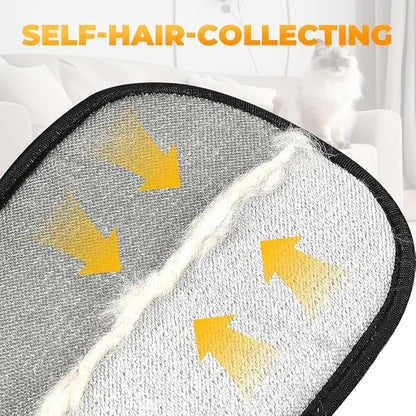 Electrostatic Gloves Pet Hair Removal Glove for Cats & Dogs, 2025 New Pet Hair Remover Glove for Couch, Furniture, Carpet, Curtain, Washable Reusable Animal Fur Removal Tool (2PCS)