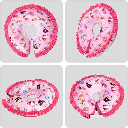 CuteBone Inflatable Cat Cone Collar to Stop Licking After Surgery-Double Adjustable Neck Range P23SO00102S