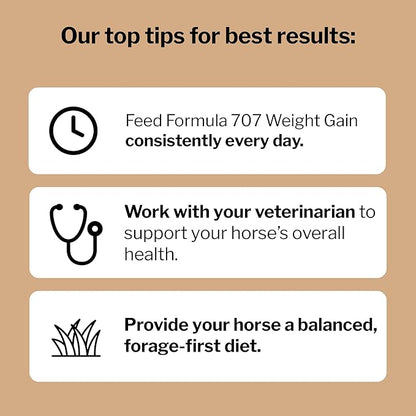 Formula 707 Weight Gain Crumble Equine Supplement, 7 lb Bag – Palatable, Calorie-Rich Nutritional Support for Hard-to-Keep and Senior Horses