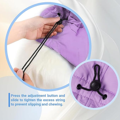 Cat Recovery Collar, Soft Adjustable Cone for Cats and Kittens, Lightweight Waterproof Elizabethan Collar for After-Surgery Care, Prevent Licking and Scratching, Neck Protector for Pets（Purple,M）