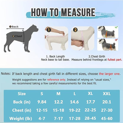 Lukovee Recovery Suit for Dogs, Onesie Surgery Recovery Suit for Female Male Dogs, Abdominal Wounds Cone E-Collar Alternative Prevent Licking Spay Recovery Suit (Peach,L)