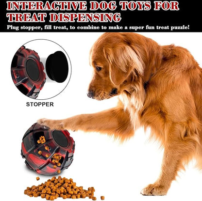 Yipetor Frozen Treat Dispensing Dog Toy – Durable Rubber Puzzle for Power Chewers