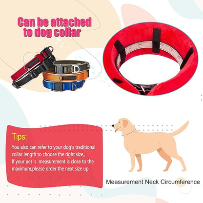 Inflatable Dog Cone Collar with Enhanced Anti-Licking, Soft Neck Donut for Dogs Cats, Recovery Pet Cone Collar After Surgery for Large Medium Small Dogs… (Watermelon, Large)