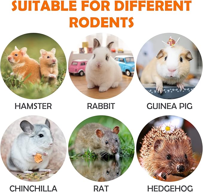 Sofier Timothy Hay Sticks - 44Pcs Natural Chews for Teeth - Handmade Rabbit & Guinea Pig Toys - Chinchilla, Rat, Hamster, Gerbil