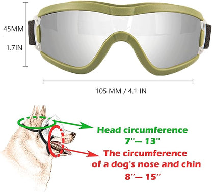 Small Dog Sunglasses with Adjustable Strap UV Protection, Winproof Puppy Sunglasses, Suitable for Dogs Eyes Protection，Soft Dog Goggles