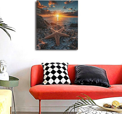 Boho Black Cat Wall Art Kitten Botanical Wall Decor Mid Century Modern Canvas Painting Print Minimalist Pictures Artwork Framed Decorations Gifts for Cat Lover Bathroom Nursery Living Room Bedroom Kitchen 24"x20"