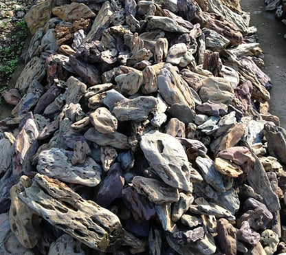 Natural Stone Aquarium Decoration 8.8lb Dragon Stone Rock Mixed Sizes for Micro Landscape Fish Tank Decor