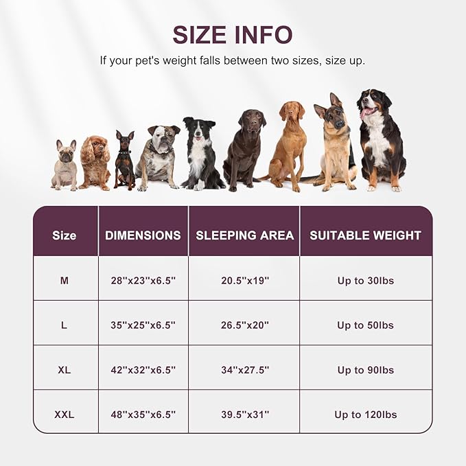 FURTIME Orthopedic Dog Bed for Extra Large Dogs - XL Waterproof Dog Sofa Bed, Ultra Comfy Supportive Foam Pet Bed with Removable Washable Cover, Jumbo Dog Bed with Nonskid Bottom