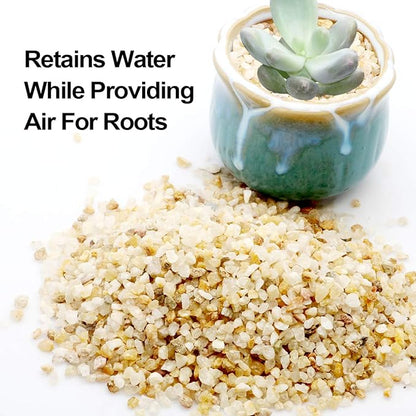 TOYPOPOR Coarse Silica Sand 2.2lb for Bonsai Cacti Succulent and Carnivorous Plant Mix