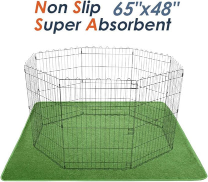 Washable Pee Pads for Dogs, Extra Large Reusable Dog Pee Pad, Waterproof Pet Mat, Dog Playpen Mats for Puppy Training Whelping Playpen Pads