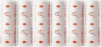 Lint Roller Refills 6.3 inch Bulk 6Rolls Total 300 Sheets Extra Sticky Lint Remover