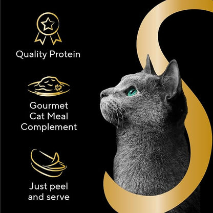 Sheba Selections Filets in Broth Adult Wet Cat Meal Complement Chicken & Shrimp Recipe, 1.3 oz. Cups, 12 Count