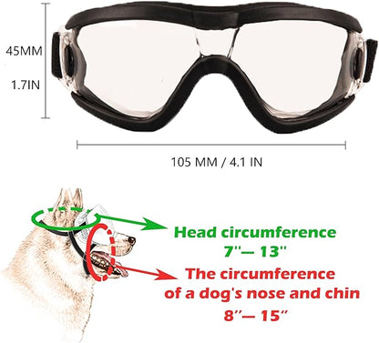Small Dog Sunglasses with Adjustable Strap UV Protection, Winproof Puppy Sunglasses, Suitable for Dogs Eyes Protection，Soft Dog Goggles