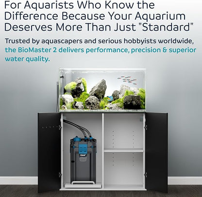 OASE BioMaster 2 Thermo 250 Canister Filter for Aquariums – External Aquarium Filter with Built-in Heater – EasyClean Pre-Filter, Quiet Operation – Freshwater & Saltwater, Up to 70 Gallons