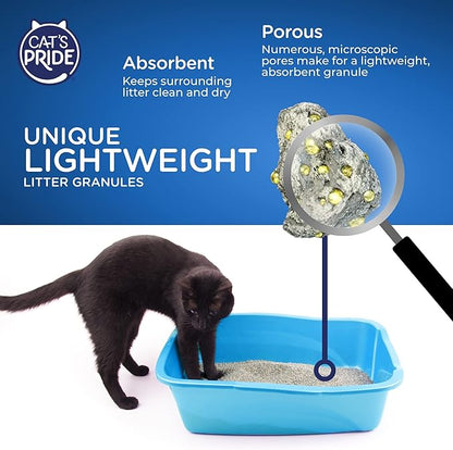 Cat's Pride Premium Lightweight Clumping Litter: Pure & Fresh - Up to 10 Days of Powerful Odor Control - Multi-Cat, Scented, 18 Pounds