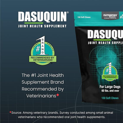 Nutramax Dasuquin for Large Dogs, Joint Health Supplement, Contains Glucosamine for Dogs, Plus Chondroitin, ASU and More, Supports Healthy Joints, Soft Chews, 150 Count